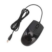 Souris filaire USB ergonomique de 1 m, 1200 DPI, clic silencieux