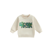 (4-5 Years, Beige) Γενέθλια φούτερ νήπιου μπλούζες φθινοπώρου