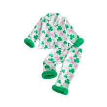 (5-6 Years, Green) Pyjamaset voor kleine 2-delige set.