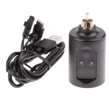Puissance de Tatouage Sans Fil Prise RCA 1400MA Batterie Rechargeable Portable Alimentation de Tatouage