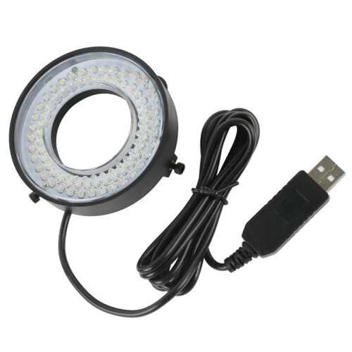 Lampe D'Illuminateur de LumièRe Annulaire LED pour Microscope, LumièRe Circulaire, CaméRa de Microscope Industriel 1
