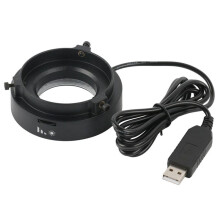 Lampe D'Illuminateur de LumièRe Annulaire LED pour Microscope, LumièRe Circulaire, CaméRa de Microscope Industriel