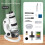 Kids Science Microscope Kit 60-180X Educational  Pocket Handheld  Phone Microscope with LED Light White+Black 3