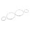 Speedometer Dial Rings Set for BMW E39 E38 E53 Silver, ABS 1