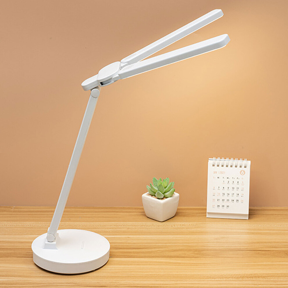 Dimmable LED Desk Lamp with Phone Stand Eye Caring 3 Color Modes for Home