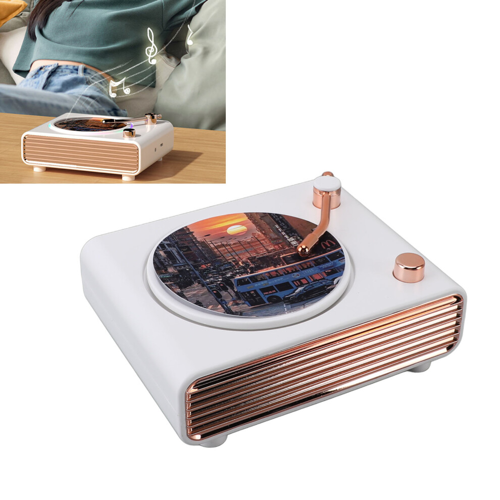 Retro Bluetooth Record Player Speaker 1200Mah Portable Vintage Design 8701385799382
