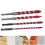 4Pcs Eccentric Twist Drill Bit Set 150mm 6.35mm Hex for Masonry 1