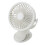 Ventilatore a clip con batteria da 3,7 V, USB, 17x13 cm, bianco 16