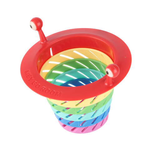 Foldable Plastic Sink Strainer – Colorful Kitchen Drain Clog Catcher 110-118mm 1