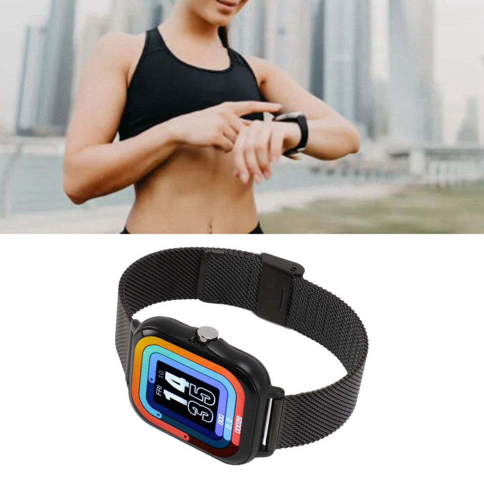 Smart Sports Watch 1.69" Full Touch, 12 Modes, Ip68 Waterproof, Bluetooth For Android & Ios Black 9481385801474