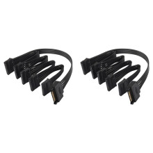 2X 15-Pinowy Rozdzielacz Zasilania 1 To5 Dysk Twardy HDD SSD Kabel Zasilający Kabel Przedłużający Kabel Rozszerzający Dysk Twardy