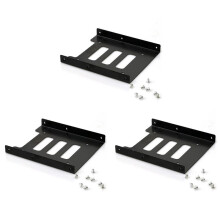 3X Soporte de Disco Duro Caja de Disco Duro de 2,5 A 3,5 Soporte de Disco Duro Soporte de Unidad de Estado Sólido Multifunción SSD