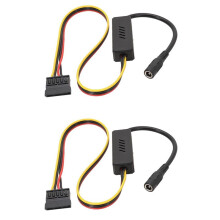 2X 5525 Naar Harde Schijf Voedingskabel 12V Naar Harde Schijf Kabel met Spanningsregelaar