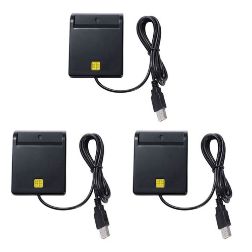 3X USB  Card Reader for Bank Card IC/ID EMV Card Reader High Quality for Windows 7 8 10 for Linux OS USB-CCID