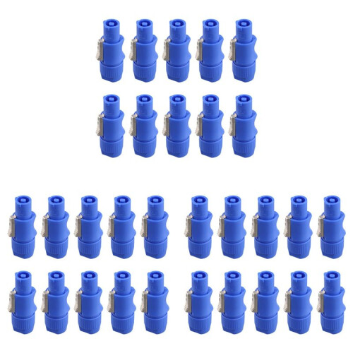 30Pcs 3 PIN Male Powercon Connector Signal Input Jack for  Light Stage Light Power Input