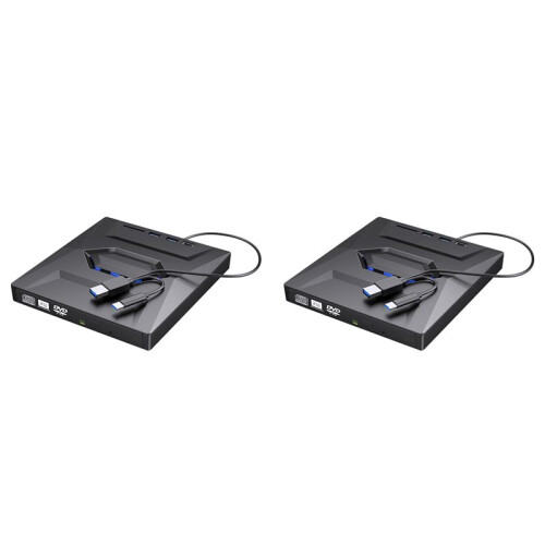 2X External DVD CD Writer Burner CD and DVD Player Type C/USB3.0 External DVD CD Drive for PC Laptop Windows 11/10/8/7