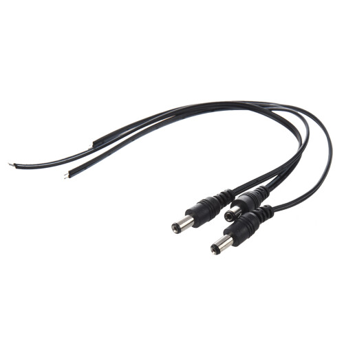 2.1x5.5mm Male Plug  Power Pigtail 3pcs for CCTV Security Camera