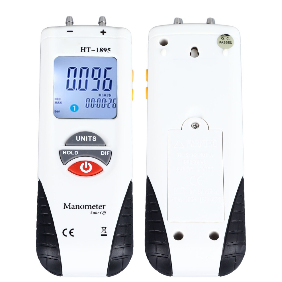 Ht1895 Backlit Manometer Air Gas Pressure Light