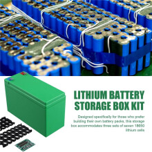 2X 12V Lithiumbatterij Opbergdoos 18650 Batterij DIY-Pakketten Koffer 3S40A ABS Batterijhouder