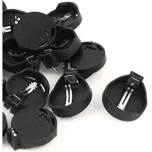 Adaptateur de Support de Pile Bouton 3V CR2032 CR2025 Noir 80 Pièces