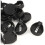 3V CR2032 CR2025 Button Cell Battery Holder Adapter Black 80 Pieces 3