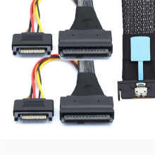 2X Serveradapterkabel Slimline SAS MCIO 8i 74P Till 2-SFF 8639+15P Power Supply Server Multifunktionskabel
