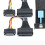 2X Server Adapter Cable Slimline SAS MCIO 8i 74P to 2-SFF 8639+15P Power Supply Server Multifunction Cable 4