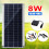 1X8W 12V Dual USB/ Flexible Solar Panel Efficient Car Battery Charge Camping 3