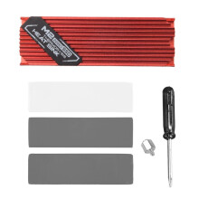 Ultradunne M.2 SSD Koellichaam M2 2280 Solid State Harde Schijf Aluminium Koellichaam Koeler Koeling Thermische Pad Rood
