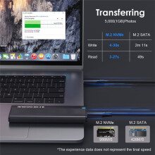 M2 SSD-Fodral NVME Dual Protocol M.2 Till USB Type C 3.1 SSD-Adapter för NVME PCIE NGFF SSD Disk Box M.2 SSD-Fodral