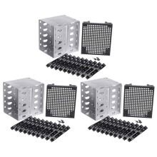 3pz 5,25 Pollici A 5 x 3,5 Pollici  HDD Cage Rack Hard Drive Disk Enclosure Vassoio Disco Rigido Caddy Adapter