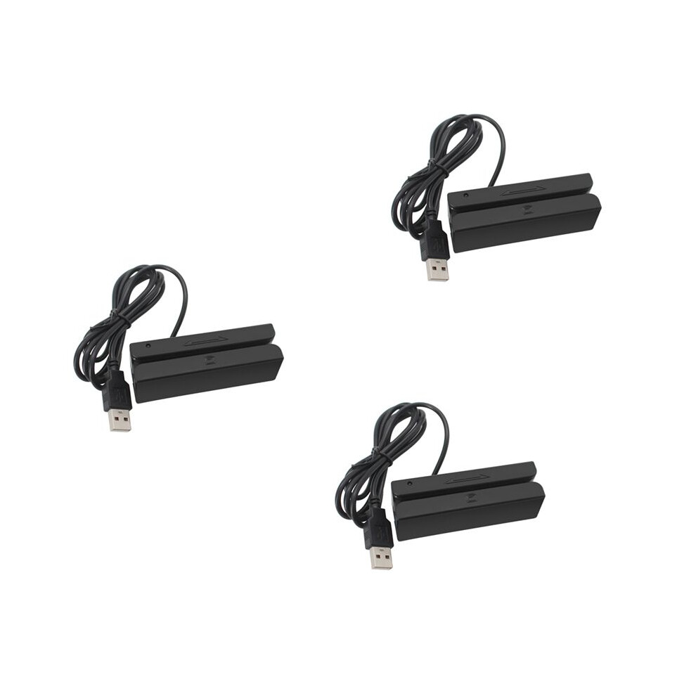 3X Msr90 Usb Magnetic Strip Card Reading Machine Card Reader Stripe 3 Tracks Mag Hi-Co Swiper For Usb Pc 4711208229150