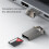 4X  TF Card Reader USB Computer Card Reader TF Card Memory Reader Adapter with LED Indicator for Computer Car Audio 2