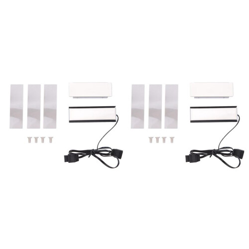 2X 5V ARGB Sync Computer 2280 SSD M2 Radiator PC RGB M.2 Nvme Cooling Heatsink Solid State Drive Cooling Radiato A