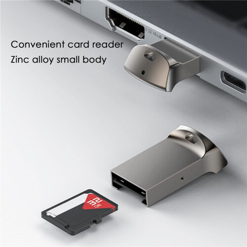 6X  TF Card Reader USB Computer Card Reader TF Card Memory Reader Adapter with LED Indicator for Computer Car Audio 1
