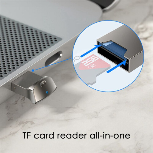 6X  TF Card Reader USB Computer Card Reader TF Card Memory Reader Adapter with LED Indicator for Computer Car Audio 2
