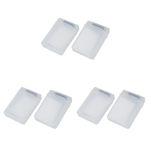 6 Packs Clear 3.5 INCH  HDD Hard Drive Storage Case 1