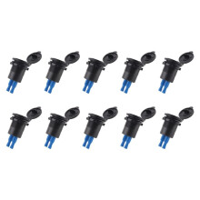 10X 12V-24V 48W USB-Uitgang Waterdichte Opladeraansluiting PD en QC3.0 USB-Poort met LED-Spanning voor Autovrachtwagen Golfkar Blauw