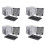 4Set 5,25 Tum Till 5 x 3,5 Tum  HDD Cage Rack Hårddisk Diskhölje Hårddisk Diskfack Caddy Adapter 1