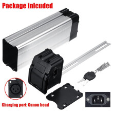4X Electric Bike Plastic Lithium Battery Box 36V/48V/60V Large Capacity 18650 Holder Case Bicycle Accessories,XLR