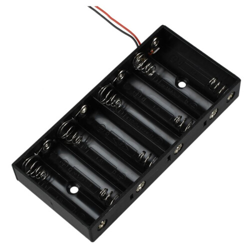 New Plastic 48 x 1.5V AA 2A CELL Battery Holder Storage Box Standard 12V Case with Lead Wire 2