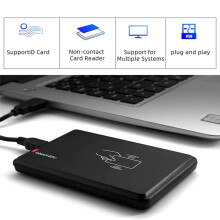 2X USB RFID-Lezer ID-Kaartlezer Contactloze Kaartlezer voor EM4100