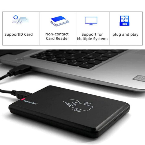 2X USB RFID Reader ID Card Reader Contactless Card Reader for EM4100