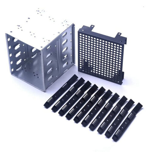 4Set 5,25 Tum Till 5 x 3,5 Tum  HDD Cage Rack Hårddisk Diskhölje Hårddisk Diskfack Caddy Adapter 2