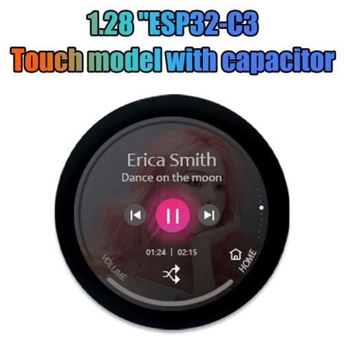 3X ESP32-C3 Development Board 1.28 Inch Round LCD Display Touch Screen with Wifi  Module 1