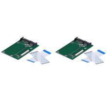 2X 40 Pin ZIF 1.8 Inch SSD/HDD to Male Adapter Converter Board
