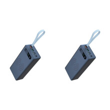 2X USB 16X18650 Batteriebankgehäuse Batterieladung Aufbewahrungsboxen C16 mit LED-Beleuchtung Abnehmbar Zum Aufladen Von Smartphones