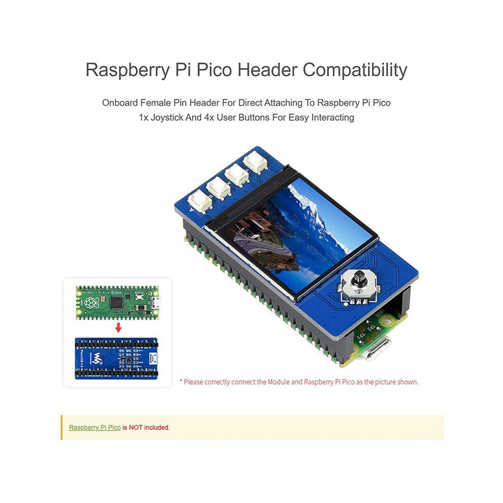5X Waveshare 1.3 Inch Lcd Display For Raspberry Pi Ips Screen Display Module, 65K Rgb Colors, 240X240 Pixels 4711618868932