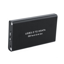 4X MSATA Zu USB 3.0 SSD Gehäuse Externe Festplatte Disk Box Aufbewahrungskoffer Adapter für 30X50mm 30X30mm MSATA SSD