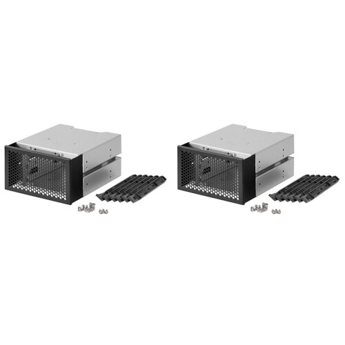 2X 3,5 Polegadas HDD Cage Rack Bandeja de Driver Rígido Suporte para Gaiola de Disco Rígido 3 Discos Rígidos HDD